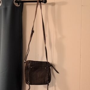 Brown Leather Crossbody Bag